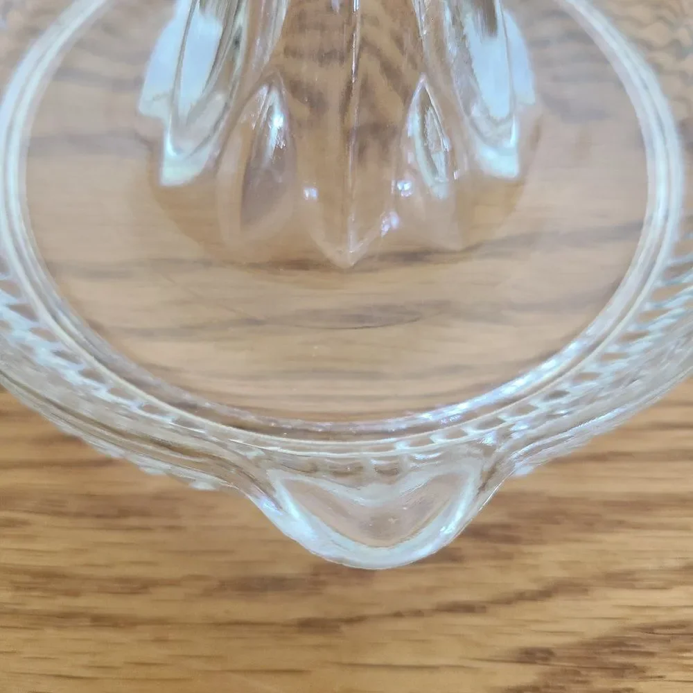 Vintage Federal Clear Depression Glass Orange Lemon Citrus Juicer Reamer Ribbed